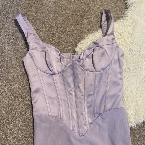 House of CB Lavender Corset Slip Dress orchid breeze small - Picture 13 of 13